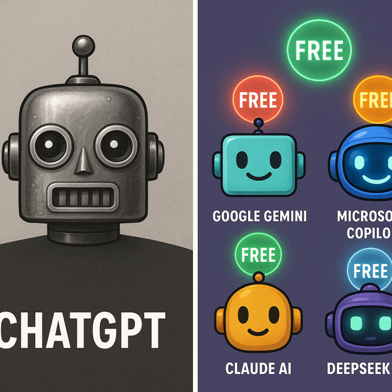 AI-generated main visual for Free alternatives to ChatGPT comparison.
