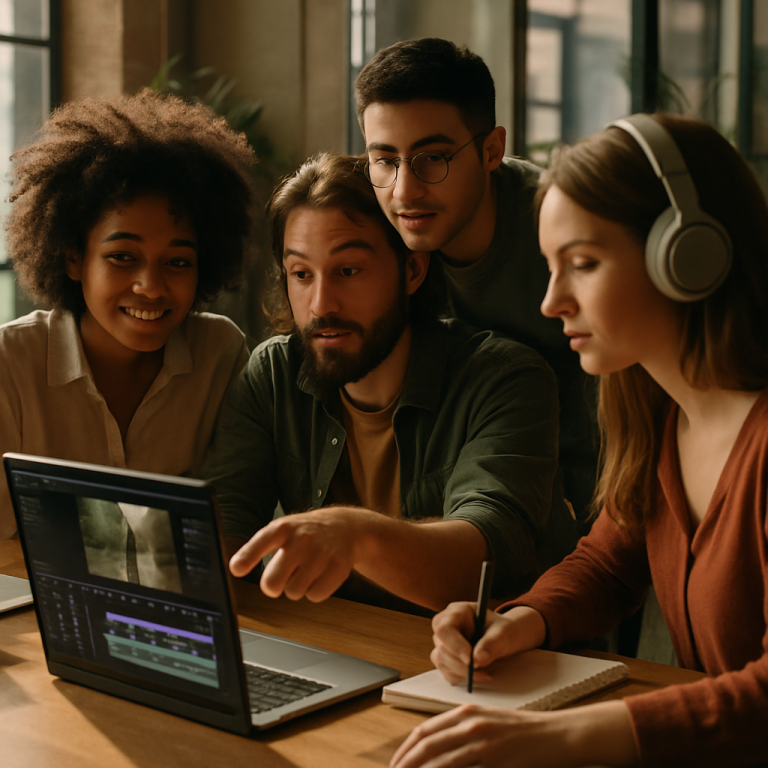 AI-generated main visual for AI video generator for YouTube comparison.