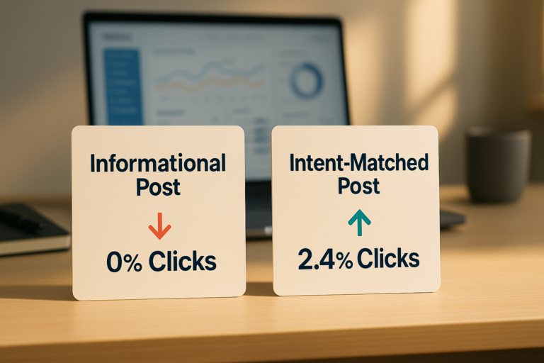 AI content getting no clicks search intent fix hero