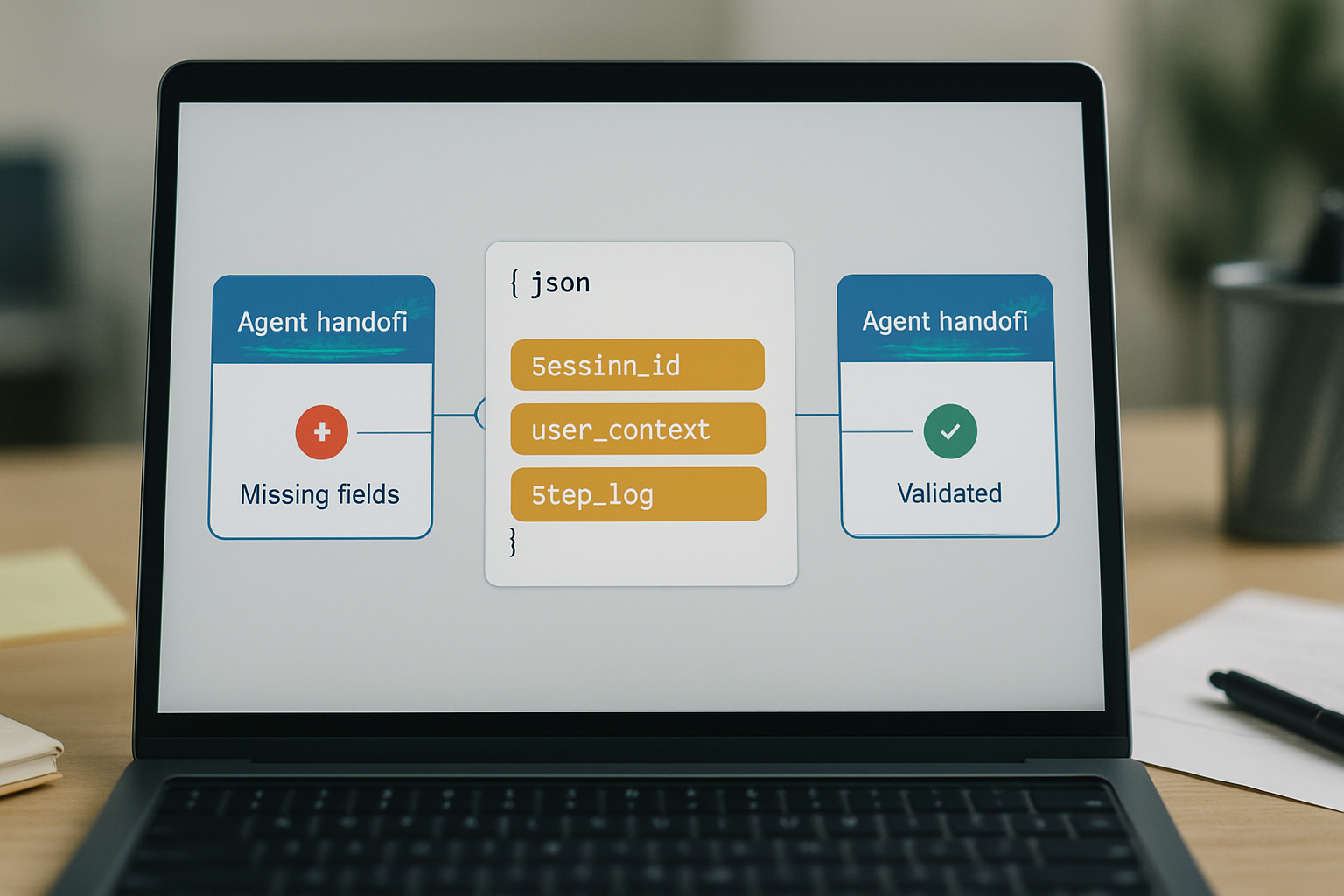 AI multi-agent workflow data handoff failure diagram
