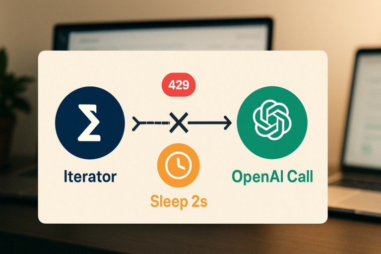 Make.com 429 rate limit error when calling OpenAI API fix hero