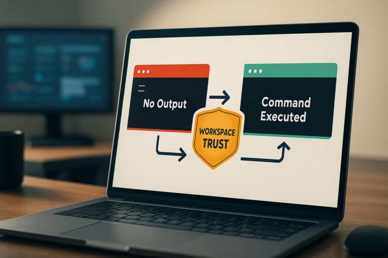 cursor terminal command not running in project fix hero